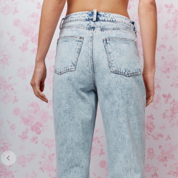 Rareraw “ Daisy ” Rareraw Pearl and Rhinestone EMBELLISHED DENIM JEANS 39 - Picture 5 of 6